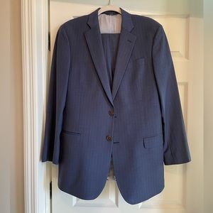 Brooks Bros Navy Pinstripe Suit